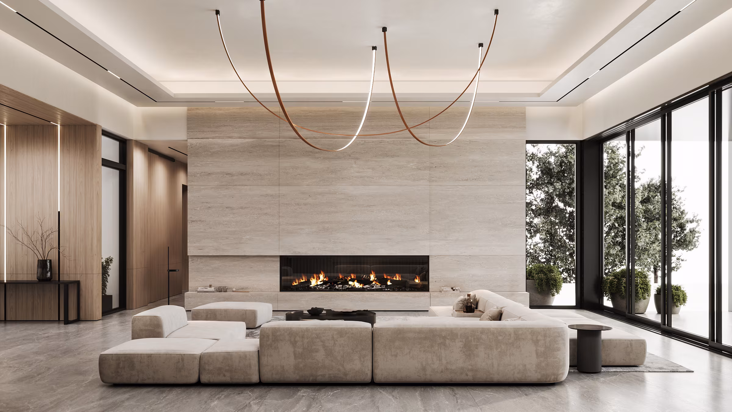 Detailed interior drawing and specification context